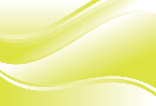 Yellow abstract line curve and wavy background