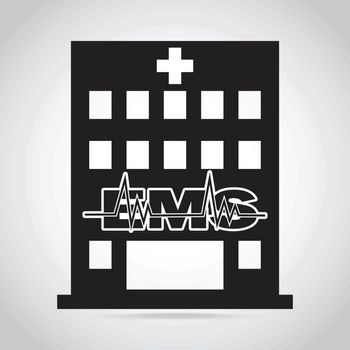 Hospital and EMS sign icon, medical sign concept