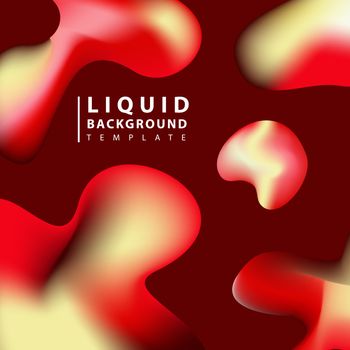 Fluid abstract background. Colorful liquid shape composition geometric background. Trendy gradient shapes composition.