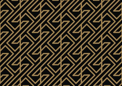 seamless geometric pattern by stripes line . Seamless vector background. Black texture.