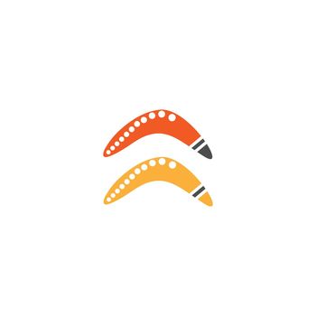 Boomerang logo icon illustration vector flat design