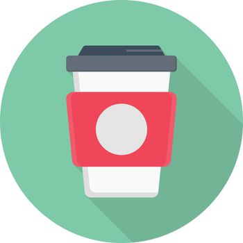coffee vector flat colour icon