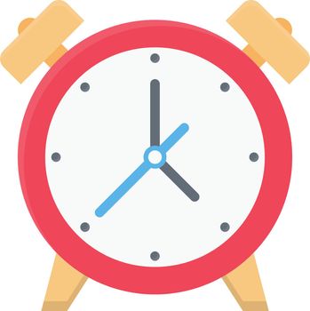 alarm vector colour flat icon