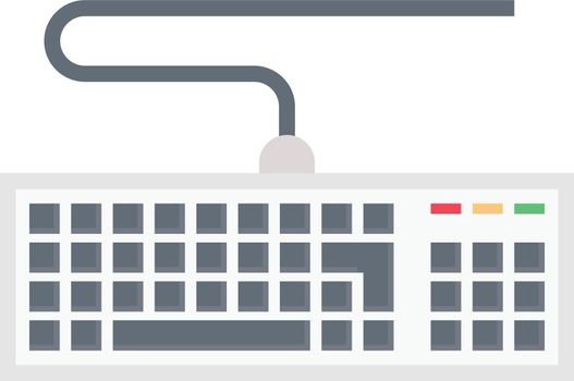 keyboard vector colour flat icon