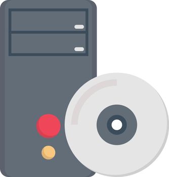 computer vector colour flat icon