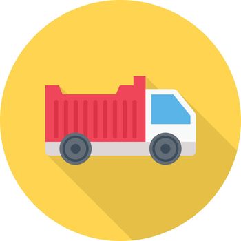 container vector flat colour icon