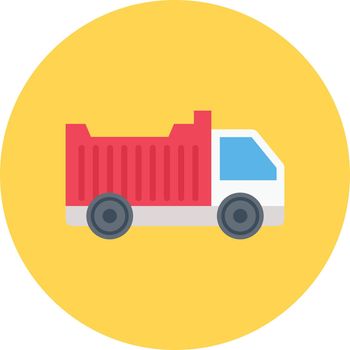 container vector flat colour icon