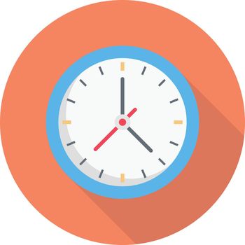 time vector colour flat icon