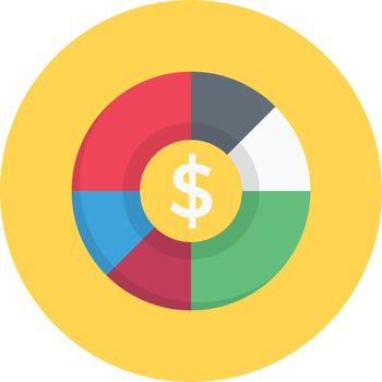 chart vector colour flat icon