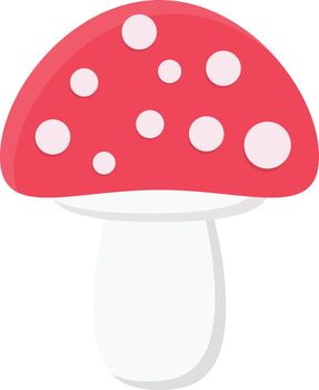 mushroom vector flat colour icon