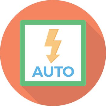 auto vector flat color icon