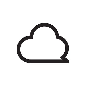 Weather icon vector illustration ( cloud , cloudy day )