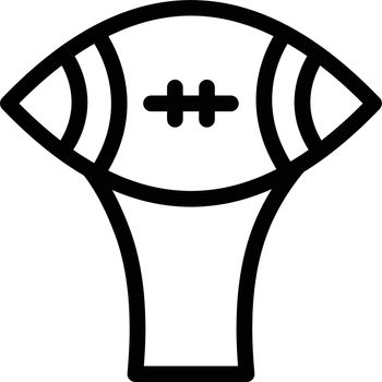rugby vector thin line icon
