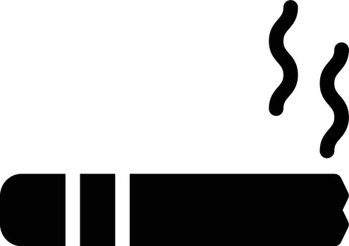 cigarette vector glyph flat icon