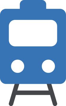 train vector glyph colour icon