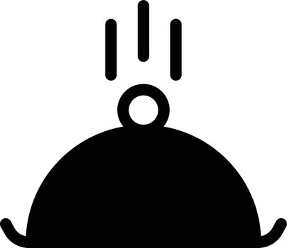 hot dish vector glyph flat icon