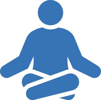 yoga vector glyph colour icon