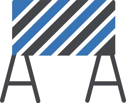 barrier vector glyph colour icon