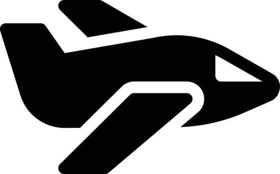 flight vector glyph flat icon