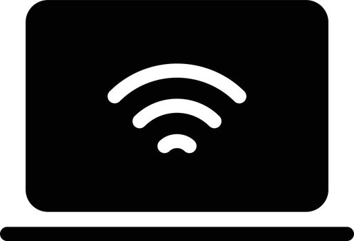 internet vector glyph flat icon