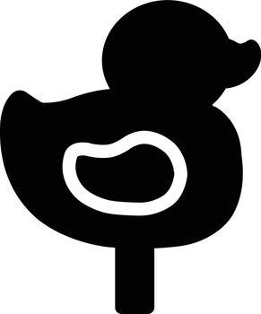 duck vector glyph flat icon