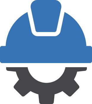 worker vector glyph colour icon