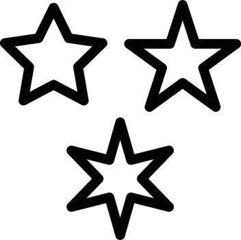 star diversity vector thin line icon
