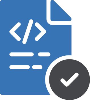 coding vector glyph color icon