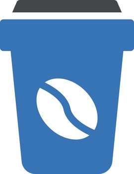 coffee vector glyph color icon