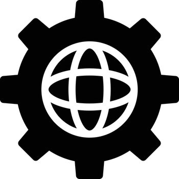 corporation vector glyph flat icon