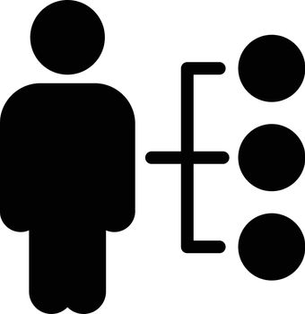 hierarchy vector glyph flat icon