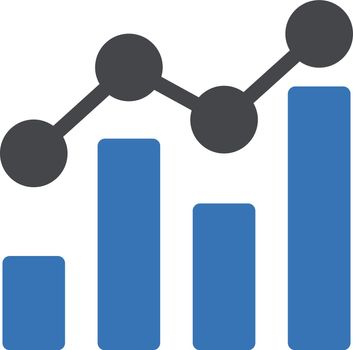 chart vector glyph color icon