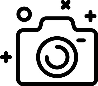 camera vector thin line icon