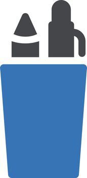 jar vector glyhp color icon