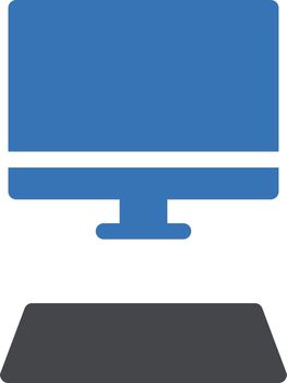 computer vector glyph colour icon