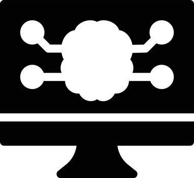 network vector glyph flat icon