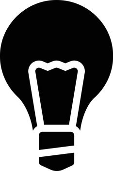 light vector glyph flat icon
