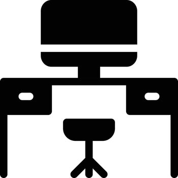 computer vector glyph flat icon