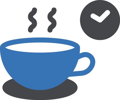 tea vector glyph color icon