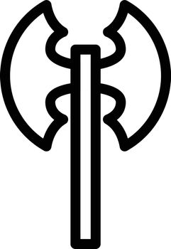 viking vector thin line icon