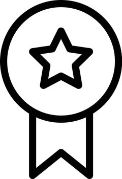 badge vector thin line icon