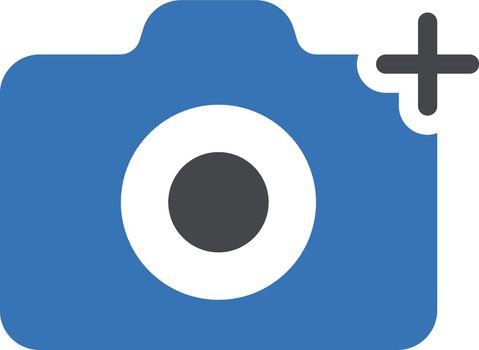 camera vector glyph color icon