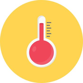 temperature vector flat colour icon