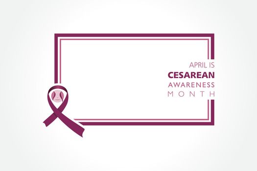 Vector Illustration of Cesarean Awareness Month observed in the month of April