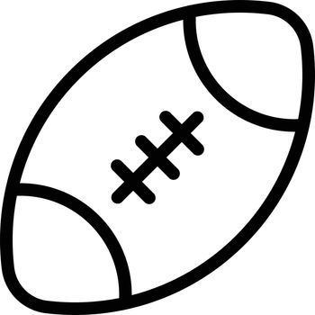 rugby vector thin line icon