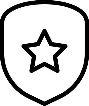 badge vector thin line icon