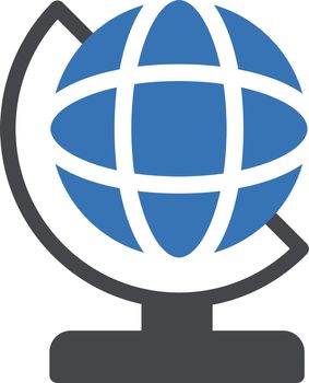 global vector glyph color icon