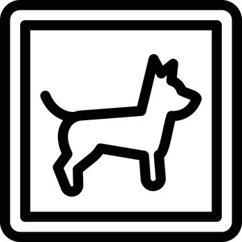 animal vector thin line icon