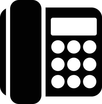 dialing vector glyph flat icon