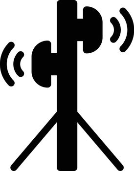 signal vector glyph flat icon